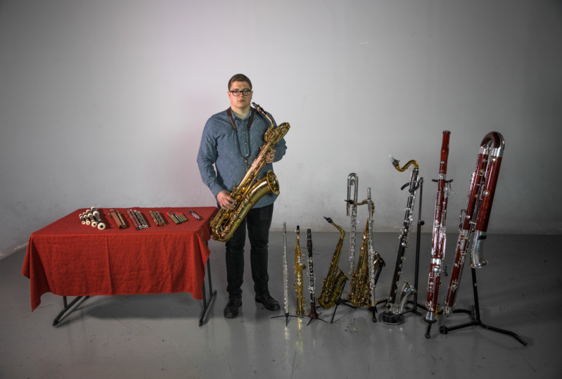 Record Flute, Clarinet, Saxophone, Bassoon, EWI, Recorder, Penny Whistles, and many other woodwinds